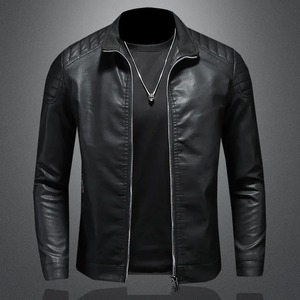 Chaqueta de cuero Motocross para hombre de la mejor calidad, nueva llegada, impermeable, transpirable, diseño textil negro con cuello levantado para invierno - Product Image 1