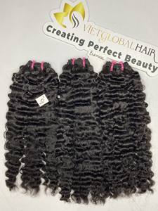 Paquetes de cabello humano 100% más vendidos cabello virgen vietnamita crudo rizado birmano 20 pulgadas - Product Image 4