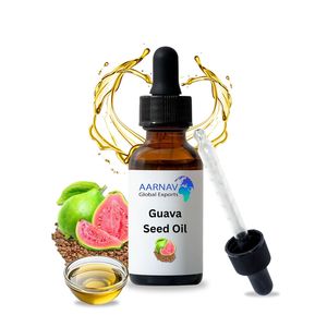 Huile de graines de goyave biologique naturelle (Psidium Guajava) pressée à froid, huile de support certifiée GMP/ISO/Halal, origine Inde - Product Image 1
