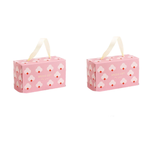 Boîte à pâtisserie en carton d'art personnalisée OEM Matériaux recyclés de qualité Couleurs mélangées Gaufrage Laminage mat Revêtement UV pour de bon - Product Image 6