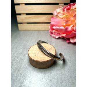 Navajo Handmade 14k Gold & Sterling <b>Silver</b> Cuff <b>Bracelet</b> Cultural Collectible Jewelry - Product Image 3