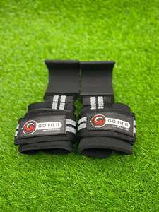 <b>Wrist</b> <b>Band</b> ABS Material Padded Grip Enhancing Adjustable High Stretch Deadlift Pull-Up Straps Weightlifting Gym Abs - Product Image 3