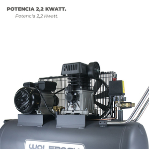 Compressore Lubrificato a Olio 100 Litri / 8 Bar / 2,2 kW - 3,0 CV - Product Image 4