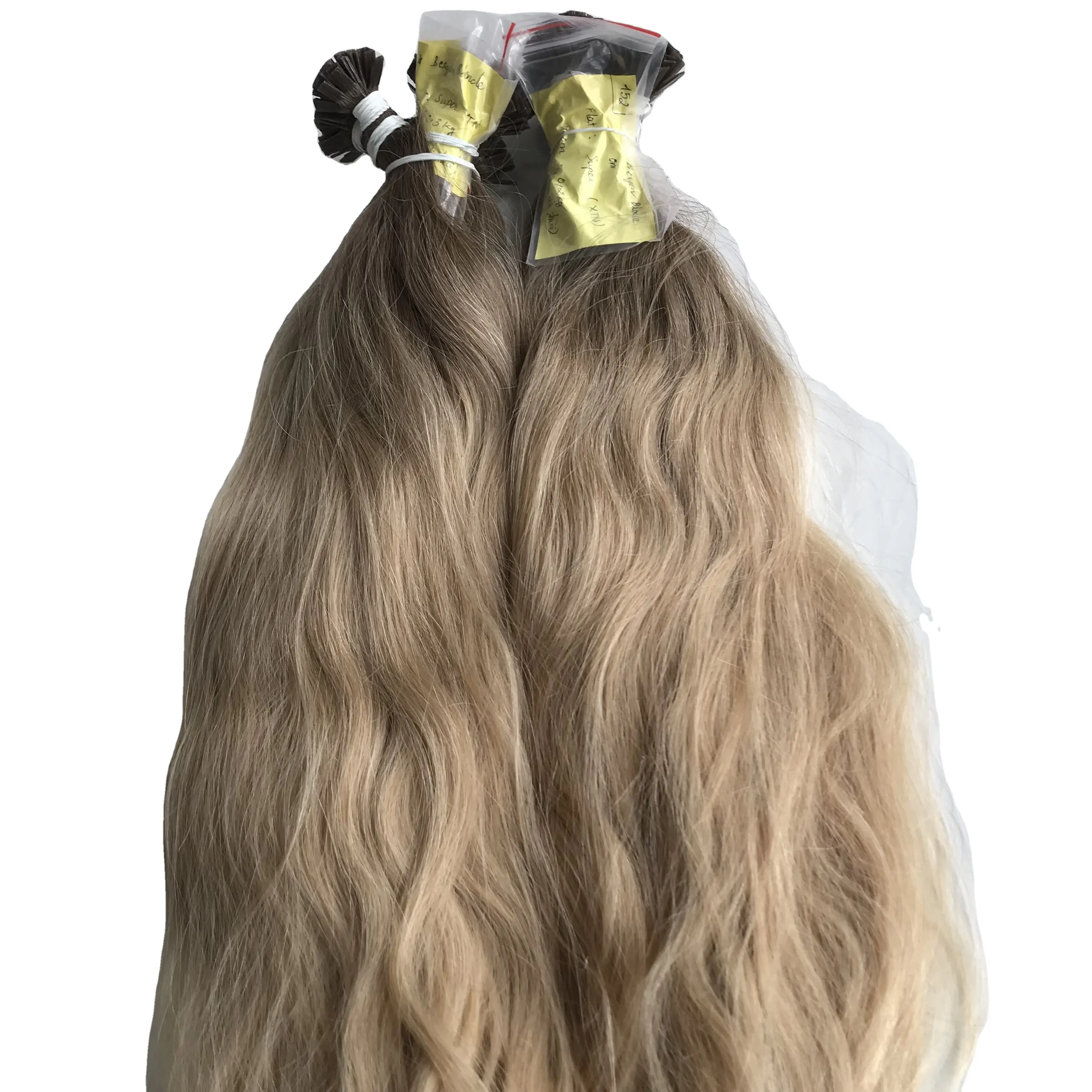 Raw Hair Unprocessed Natural Wavy Keratin Tip Hair Extensions Cuticle Aligned Raw Vietnamese Hair