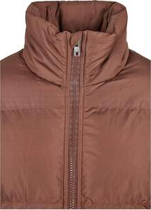 Blouson bombardier d'hiver léger à la pêche pour femmes manteau d'extérieur matelassé avec fausse fourrure et fermeture à glissière couleur chaude - Product Image 4