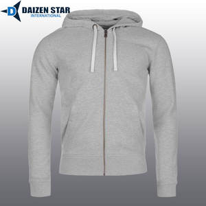 เสื้อฮู้ดซิปผู้ชาย สีพื้น ผ้าฝ้ายฟลีซ 100% ทรงปกติ ใส่สบายสำหรับฤดูหนาว บริการ OEM ด้านหน้า น้ำหนัก 420 กรัม สตรีทแวร์ ลายดิจิตอล - Product Image 4
