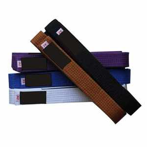 เข็มขัด BJJ ผ้าฝ้ายสีเทายาว300ซม. 100เปอร์เซ็นต์สำหรับฝึกศิลปะการต่อสู้อุปกรณ์ OEM ปรับแต่งได้ - Product Image 3