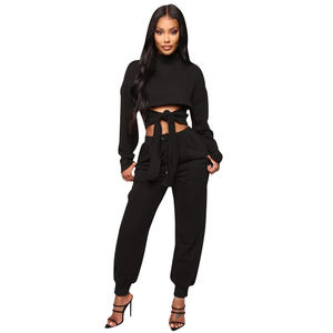<b>Velvet</b> Women <b>Crop</b> <b>Top</b> Sweatshirt Pants Sets Custom Velour Tracksuit Gym Sport Suit Joggers Tracksuits for Women <b>Velvet</b> Tracksuit - Product Image 5