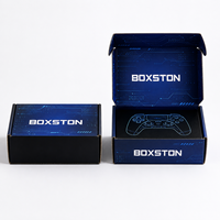 Boîte d'emballage cadeau haut de gamme personnalisée avec logo, étanche, en carton ondulé, en forme d'avion pour joueur de jeux, avec gaufrage à chaud doré