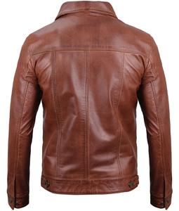 2024เสื้อหนังผู้ชายแบบบางระบายอากาศได้ดีเสื้อแจ็คเก็ตหนังแท้สำหรับฤดูหนาว - Product Image 6