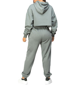 Pantalones de chándal holgados de talle alto lisos de gran tamaño para mujer, pantalones de chándal con logotipo personalizado para mujer, pantalones deportivos de verano con cintura elástica - Product Image 6