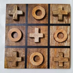 Juego de mesa de madera Tic Tac Toe, juego de rompecabezas para niños, juguetes educativos interactivos, juego de mesa divertido para familias, niños adultos - Product Image 3
