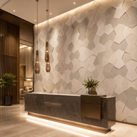 Panneau mural en mousse rembourrée hexagonale 3D, décoration acoustique artistique, rembourrage doux pour chambre à coucher, salon, hôtel, bar