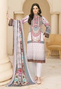 Kameez Shalwar pour femmes, design en coton / lawn, costumes Shalwar Kameez brodés en coton / lawn, costumes pakistanais Salwar Kameez - Product Image 4