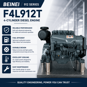 Motore Diesel Turbocompresso F4L912T a 4 Tempi, 4 Cilindri, Raffreddato ad Aria, Unità di Potenza <span class=keywords><strong>per</strong></span> Generatori Industriali, Saldatrici e Pompe - Product Image 3