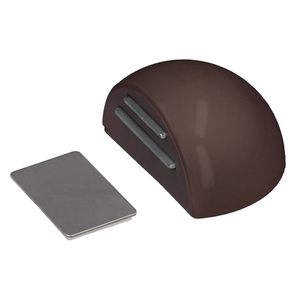Butée de porte adhésive avec aimant, marron - Product Image 1