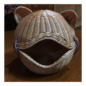 Hermosa Casa de ratán para perros y gatos: muebles de patrón de Casa de material tejido de ratán animal para mascotas con el mejor precio - Product Image 2