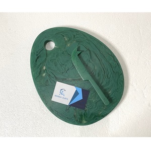 Tabla de cortar de resina de remolino blanco decorativo tabla de cortar de queso multiusos utensilios de cocina hechos a mano de lujo hogar Hotel restaurante - Product Image 3