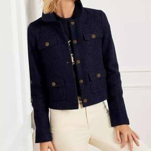 Chaqueta Corta de Cuero Genuino para Mujer, Informal, de Invierno, con Cierre de Cremallera, Ecológica, Resistente al Viento, Tallas y Colores Personalizables, Transpirable - Product Image 1