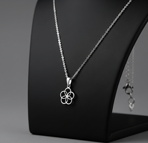 Vente chaude 925 Argent Minimaliste Lien Chaîne Collier Or Rhodium Pendentif Femmes Usage Quotidien Tendance Accessoire De Mode Parfait - Product Image 5