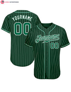 Maillot de baseball à rayures personnalisées Chemises de softball à rayures personnalisées Uniforme sportif à sublimation pour hommes femmes jeunes adultes - Product Image 3