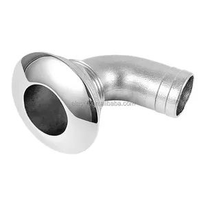 Marine Hardware Thru-hull Outlet 90-Degree Drain 316 Stainless Steel Boat Drain For Yachts Boats Ships