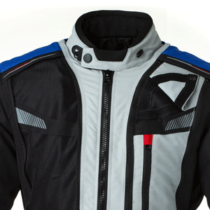 2025 New Arrival Custom Men's Motorcycle <b>Jacket</b> Long Sleeves Black <b>Grey</b> Combo Rural IV Men's Motorbike Textile Auto Racing Wear - Product Image 5