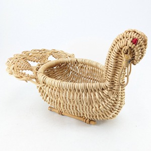 Cestas de almacenamiento de ratán, cestas tejidas con diseño de animales, accesorios hechos a mano para bebés, para almacenamiento y decoración - Product Image 1