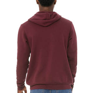Jersey con cordón de cuello con capucha de lana de invierno con bolsillos Sudaderas con capucha Sudadera con capucha de mezcla pesada para hombre - Product Image 6