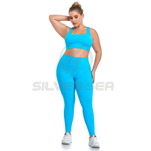 Nouveauté 2024 : Ensemble de yoga élégant et respirant en Spandex/Polyester, grande taille, léger, extensible dans quatre directions, pour femme, idéal pour la gym et le fitness - Product Image 5