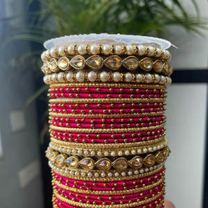 Unique Design Handcrafted Bridal Bangles Set for Girls Wholesale New Arrival Multicolor Bangles Sets for Bridal - Product Image 3
