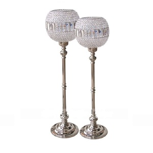 Elegante Portavelas Redondo de Metal Grande, Ecológico y Hecho a Mano para Bodas, Navidad y Decoración del Hogar - Product Image 2