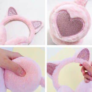 ที่ปิดหูแฟชั่นขนเฟอร์นุ่มสำหรับเด็กผู้หญิง - Product Image 5