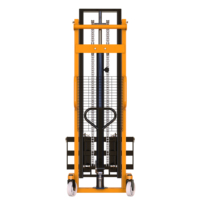 1T 2T 3T Chariot Walkie Hand Lift Hydraulique Hand Lift Manual Stacker Safety Manual Forklift Palette Stacker 2000mm for Warehouse