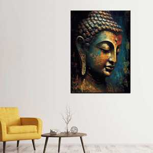 Impresión en Lienzo de Arte Mural de Buda para Meditación Hindú Moderna, Enmarcado para Dama de Honor - Product Image 1