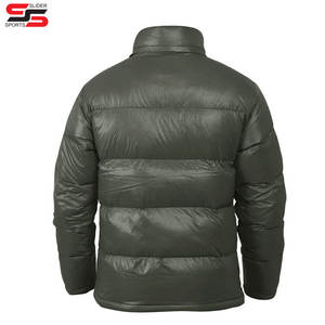 Venta al por mayor logotipo personalizado OEM estampado invierno algodón abrigo burbuja chaqueta hombres de gran tamaño al aire libre hombres Puffer chaquetas y abrigos - Product Image 2