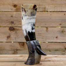 Grande corne à boire décorative Viking avec support pour corne Corne à boire Viking de qualité supérieure Taille personnalisée acceptée - Product Image 5