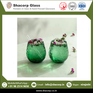 Vidrio de Esmeralda verde soplado de boca moderno de la mejor calidad para decoración del hogar - Product Image 2