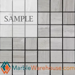 ไม้หินอ่อนสีเทา12 \ "X12 \" honed 2 \ "กระเบื้องโมเสคกระเบื้องสี่เหลี่ยมสำหรับตกแต่งภายในและภายนอกมันวาว/เคลือบด้านจัดส่งฟรี - Product Image 1