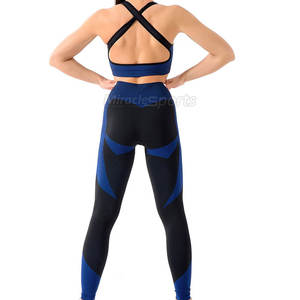 Conjunto de yoga para mujeres más populares Logotipo personalizado Conjunto de yoga para mujeres Moq bajo Conjunto de yoga para mujeres - Product Image 3