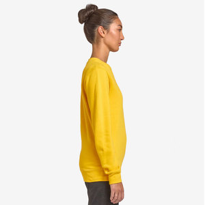 Sweat-shirt à col rond jaune, nouveau logo brodé, sweat-shirt adulte, nouveau sweat-shirt - Product Image 5