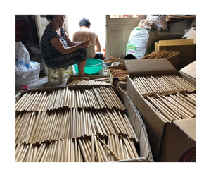 หลอดดูดหญ้าธรรมชาติแบบ100% หลอดดื่มย่อยสลายได้ทางชีวภาพเป็นมิตรต่อสิ่งแวดล้อมส่งออกจากโรงงานเวียดนาม - Product Image 3