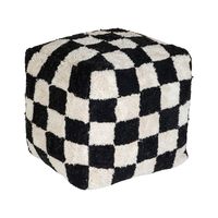 Pouf en coton pur fait main, tufté à la main, antistatique, simplicité moderne, ottoman de designer haut de gamme, décoration pour salon, chambre à coucher, mariage