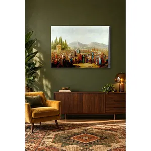 Impression sur toile « Procession de Fida devant les cyprès » - Product Image 1