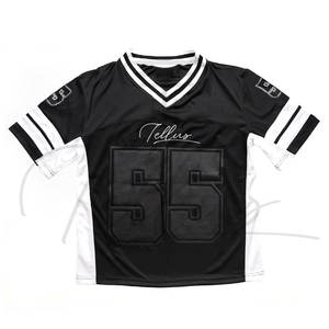 Latest Design American <b>Football</b> Polyester Jersey New Style Quick Dry Short Sleeve Uniform for Youth with Logo - Product Image 5