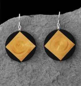 Pendientes colgantes de madera y resina con estilo de alta calidad, tarifa mayorista de moda para bodas - Product Image 2