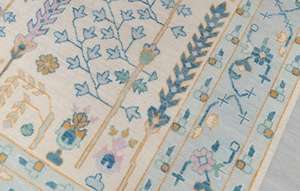 พรมปูพื้นแบบคลาสสิกทำมือจากขนสัตว์ชนิดพิเศษ  ลายปมเปอร์เซียตุรกีแบบอูชักโบราณ  ไม่ลื่น  ซักได้  ทำจากยางลาเท็กซ์  ขนาดสั่งทำได้  ตกแต่งบ้าน - Product Image 2