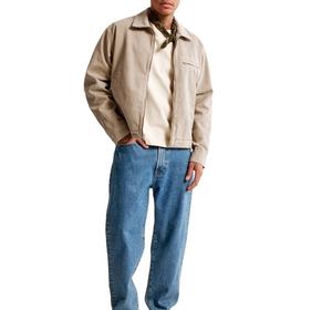 Chaqueta de Trabajo Vintage para Hombre, de Sarga de Algodón de Alta Calidad, con Logotipo Personalizado, Cremallera Metálica, Acolchado de Lona - Product Image 4