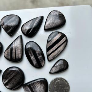 InfinityStones Hypersthène Cabochons Fabrication de bijoux en pierres précieuses naturelles OEM disponible incroyable merveilleux cristal flashy Rajasthan - Product Image 3