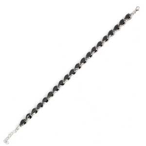 สร้อยข้อมือคริสตัลรูปหยดน้ำประดับหินออนิกซ์เงินแท้ 925 - Product Image 2